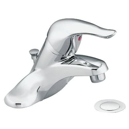 Moen L4621 Chateau One-Handle Low-Arc 화장실 Faucet with 배수구,배출구 Assembly, Chrome