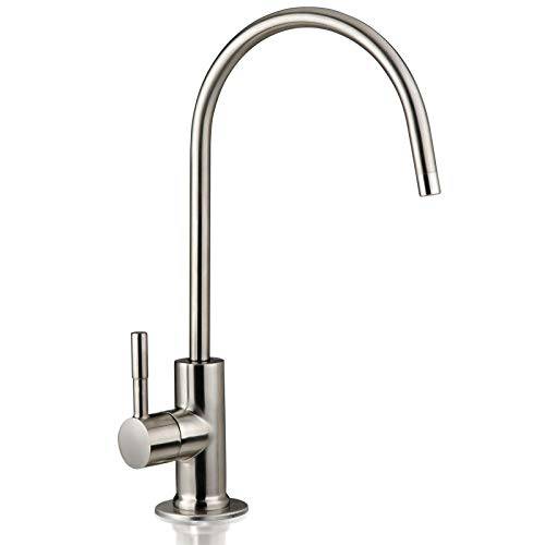 iSpring GA1-BN 내구성, 튼튼 Lead-Free Reverse 삼투 Faucet for RO 음료 Water Filtration Systems, Brushed Nickel