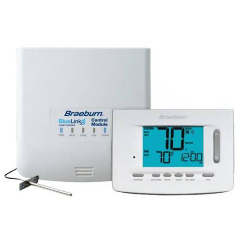 Braeburn 7500 범용 무선 Kit 7, 5-2 데이 or Non-Programmable 3H/ 2C (Includes Thermostat, 컨트롤 모듈 and 서플라이 에어 Sensor)