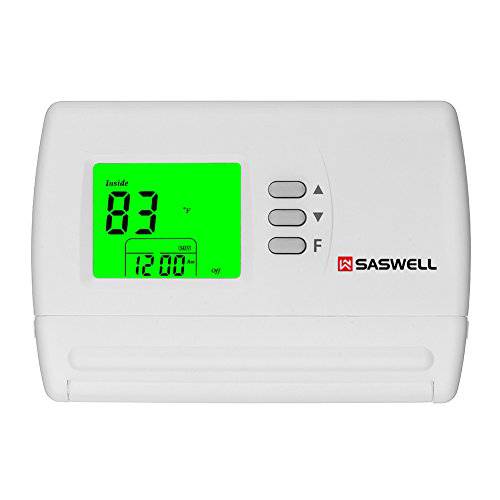 싱글 무대 5-2 프로그래밍가능 Thermostat, 24 볼트 or Millivolt System, 1 히트 1 Cool, Saswell SAS900STK-2