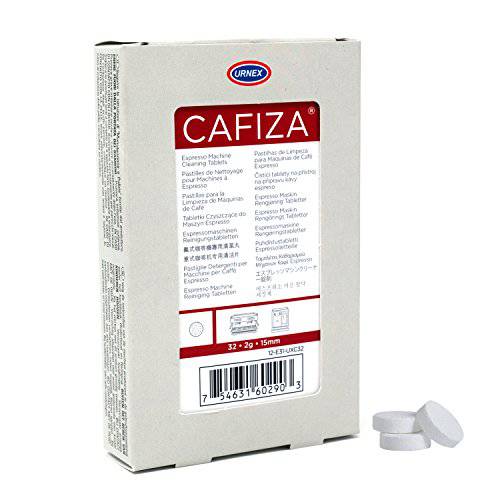 Urnex Cafiza 에스프레소,커피 세탁기 클리너 Tablets, Blister Pack (32, 2g tablets)