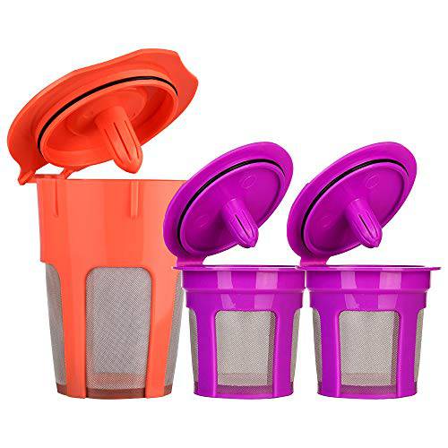 MG 커피 리필가능 커피 Cup 보온병,보냉병 2.0 k 보온병,보냉병 캡슐 for keurig 2.0 악세사리 (Purple)