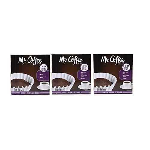Mr. 커피 8-12 cup 커피필터 50 팩, 마스크, 마스크팩 ( 3 개 - 150 total 커피원두가루필터 )