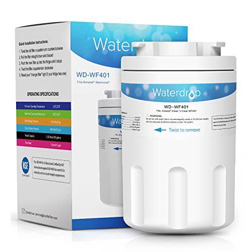 WaterRefrigerator 용수필터, 물 필터, 정수 필터, 호환가능한 with Amana Clean N 투명 WF401, WF40, 12527304, 46-9014, 469014