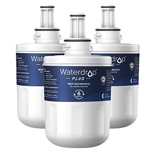 WaterPlus DA29-00003G 냉장고 용수필터, 물 필터, 정수 필터, 호환가능한 with 삼성 DA29-00003G, DA29-00003B, HAFCU1, DA29-00003A, NSF 401& 53& 42 Certified, 3 용수필터,물필터,여과기,필터
