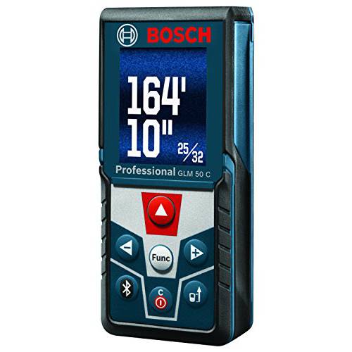 Bosch 블레이즈 GLM 50 C 블루투스 Enabled 165’ 레이저 Distance 치수,측정 with 컬러 Backlit 디스플레이,전시