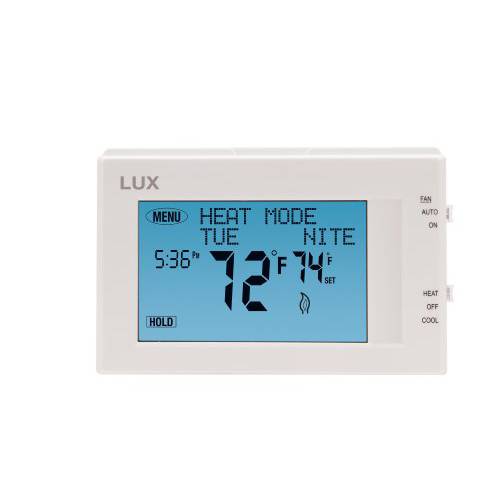 Lux Products TX9600TS 프로그래밍가능 라지 터치스크린 히팅 쿨링 Thermostat, 화이트