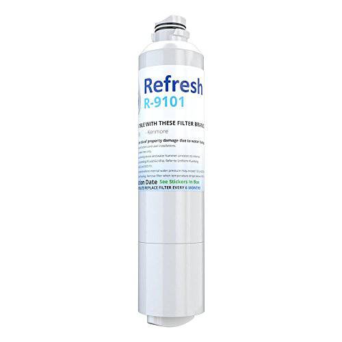 Refresh 교체용 for 삼성 DA29-00020A, DA29-00020B, HAF-CIN/ EXP, 46-9101 냉장고 용수필터, 물 필터, 정수 필터 (1 Pack)