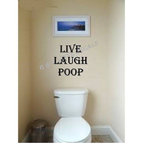 실천하기 Laugh Poop Funny 화장실 Vinyl 벽면 데칼,스티커 벽면 장식,데코 각인