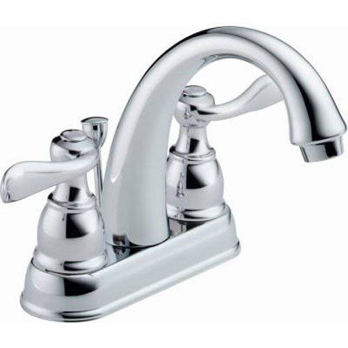 Delta FaucetWindemere Centerset 화장실 FaucetChrome, 화장실 싱크대 Faucet, 메탈 배수구,배출구 Assembly, Chrome B2596LF
