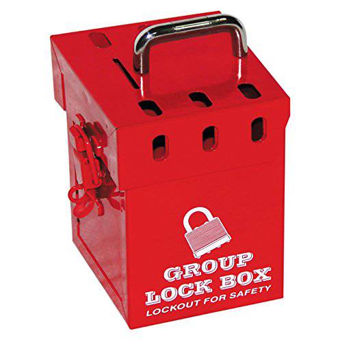 잠금out Safety Supply 7286 미니 Group 잠금 Box, 꽂이,보관 7 Padlocks, 레드