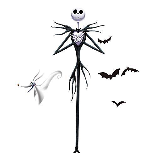 RoomMates RMK3765GM The Nightmare Before Christmas Jack 필 And 스틱 Giant 벽면 Decals, black purple, white, 1 Sheet 36.5 inches x 17.25 inches