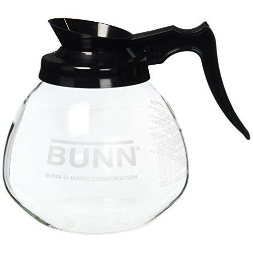 BUNN 12 Cup 스탠다드 디캔터,와인에어레이터 커피 Pot, Clear/ Black