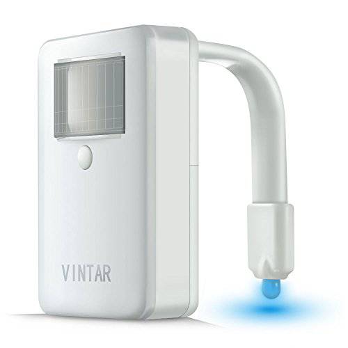 VINTAR 16-Color 모션센서, 움직임 감지 led 화장실 취침등, 나이트 스탠드, 무드등 Cool Gadgets 5-Stage 조광 조명,라이트 감지, 센서 선물 아이디어