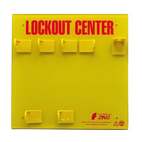 Zing Green Products 7113E RecycLockout Lockout 스테이션, 3 맹꽁이자물쇠,통자물쇠,자물쇠, Unstocked
