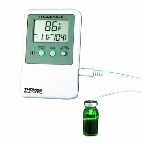 Thomas Traceable Refrigerator/ Freezer Plus Thermometer, with 5mL Vaccine Bottle Probe, -58 to 158 도 F