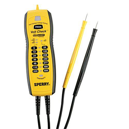 Sperry Instruments VC61000 볼트 체크 전압&  연속측정 Tester,  블랙&  노랑