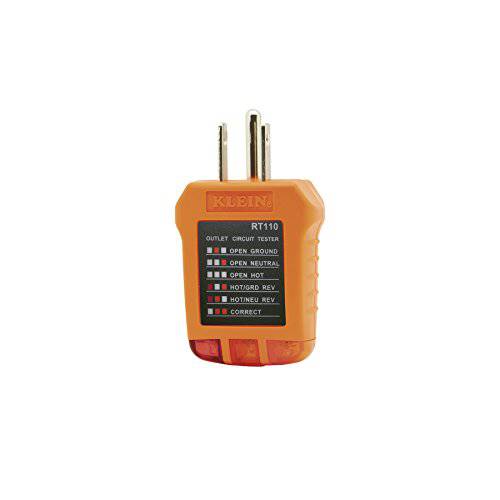Klein Tools RT110 소켓 테스터,tester for North 아메리칸 AC Electrical Outlet Receptacles
