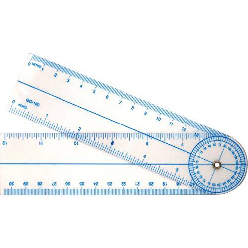 Westcott 7-Inch Goniometer 퀵 앵글 각도기 측정 툴 (GO-180)