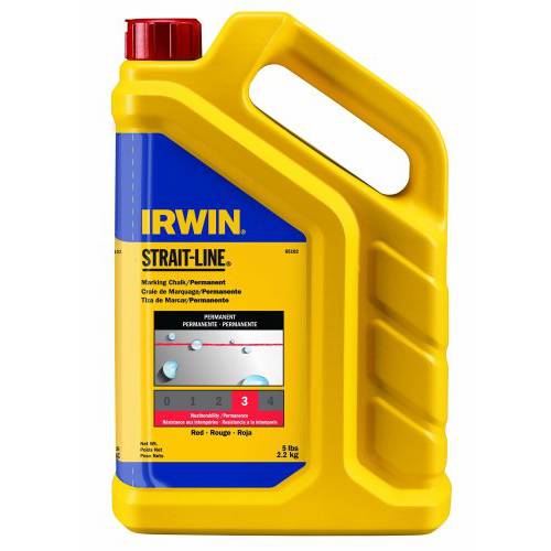 IRWIN STRAIT-LINE 마킹 Chalk, Standard, Red, 5 lbs (65102)