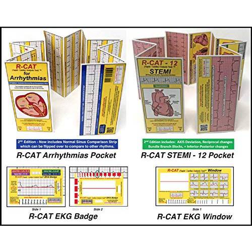 R-CAT 2nd Edition 묶음 : Arrhythmia+ STEMI+  창문+  Badge