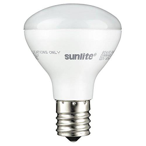 Sunlite R14/ LED/ N/ E17/ 4W/ D/ 27K LED R14 반사판 투광조명 4W (25W 호환) 라이트 전구, 중급자용 (E17) 베이스, 2700K, Warm 화이트