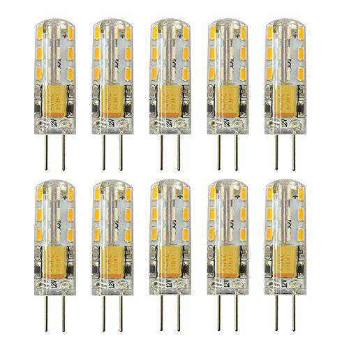 Rayhoo 10pcs G4 LED 전구s Bi-Pin Base 라이트 스탠드,등,조명 1.5 Watt AC/ DC 12V 10W-20W T3 할로겐 Track 전구 교체용 (Warm 화이트 2800-3200K)