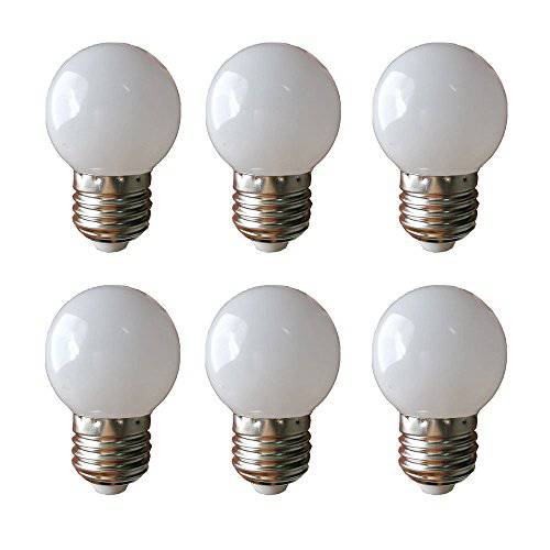 LED G14 전구 1W 소프트 화이트 3000K Not 밝기조절가능 LED Energy Saving 전구S 10 Watt 호환 LED 라이트 가정용 E26 6 팩