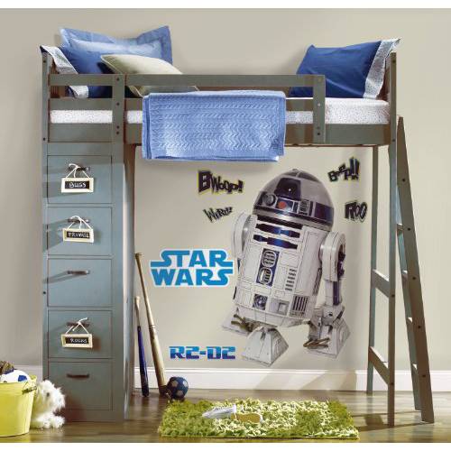 RoomMates 스타 Wars 클래식 R2-D2 필 and 스틱 Giant 벽면 데칼,스티커