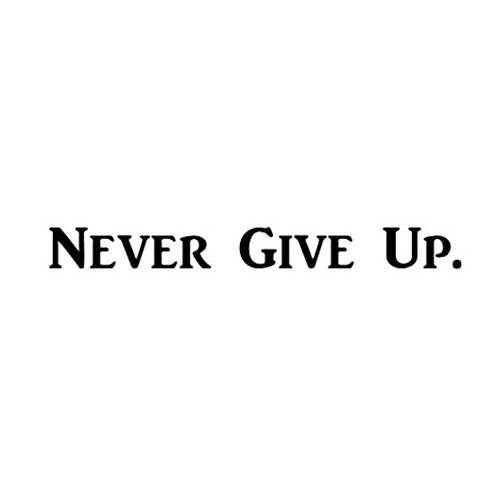 brandnameeng364 Never Give Up. Over the 문,문틈 데칼 | 사물함 Room 데칼 | Motivational 데칼 | 12 넓은 | 블랙 Vinyl 데칼