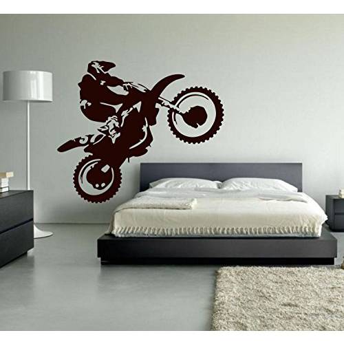 Ditooms Motocross 벽면 데칼,스티커 Dirt 자전거 Vinyl 벽면 장식,데코 오토바이 Sports 벽면 스티커