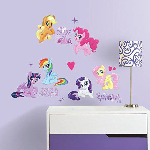 RoomMates My Little Pony The 무비 필 And 스틱 벽면 Decals, Na