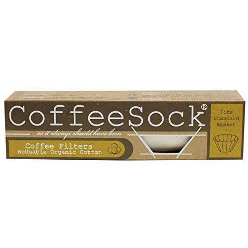 커피캡슐Sock 바스킷 6-12 cup- The Original,오리지날 리유저블,재사용 커피 Filter- GOTS Certified 오가닉,  화장솜 리유저블,재사용 커피 Filters.