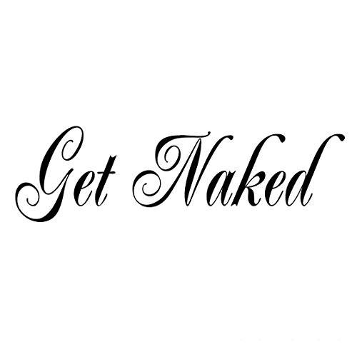 Get Naked 데칼,스티커 Vinyl 벽면 Quote Saying 화장실 샤워 목욕 Design 욕조 홈 장식,데코 스티커