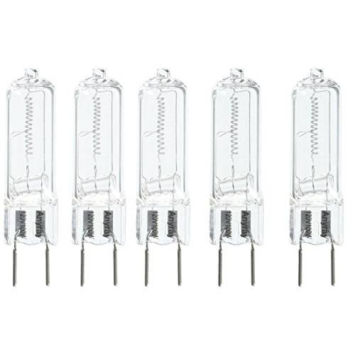 Anyray A1710Y (5)-Pack G8 100W 100-Watt 130 볼트 할로겐 T4 라이트 GY8.6 Bulbs 100Watt 5-Lamps