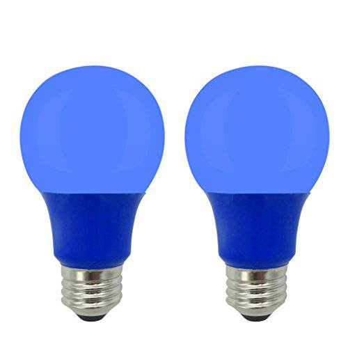 LED A19 컬러 전구, 5W, (40W Equivalent), E26 미디엄 Base, 120V, UL Listed, 그린 (1 Pack)