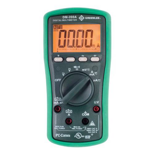 Greenlee - Dmm, 1000V AC/ Dc (Dm-200A), Elec 테스트 Instruments (DM-200A)