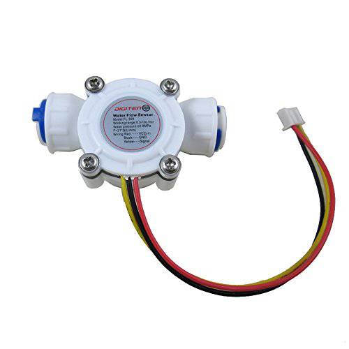 DIGITEN G3/ 8 Inch 퀵 연결 Water Flow 센서 Switch Flowmeter 카운터 0.3-10L/ min