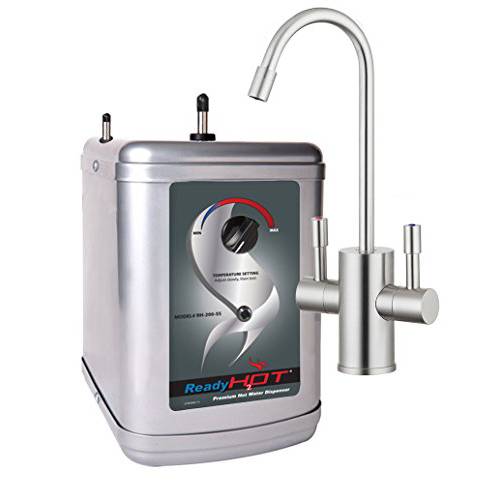 Ready 핫 Water Dispenser, 인스턴트 온수 Dispenser, Includes Brushed Nickel 핫 and Cold Water Faucet