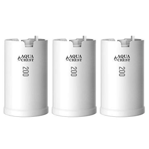 AQUACREST WFFMC303X Faucet 용수필터, 물 필터, 정수 필터, 호환가능한 with DuPont FMC303X, WFFMC300X Faucet 고정 Water Filtration Cartridge, 200-Gallon (Pack of 3)