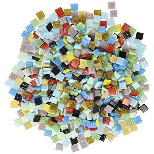 Mosaic Mercantile Vitreous 글래스 Mosaic 타일 - 다양한 컬러 - 3/ 8 - 1 Pound 백