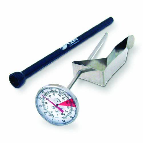 CDN IRB220-F-6.5 ProAccurate Insta-Read 음료 and 스팀 Thermometer, S/ S