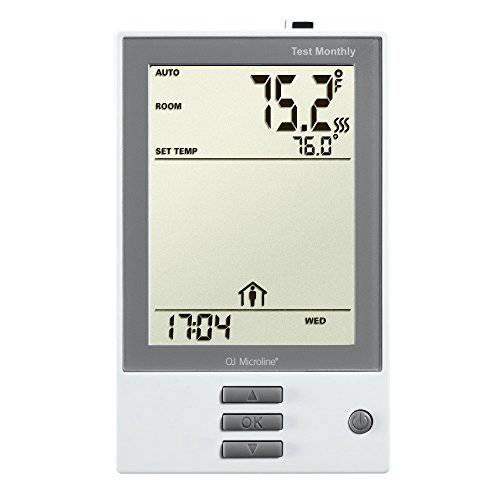 OJ Electronics UDG-4999 nHance 프로그래밍가능 Thermostat, with 바닥 Sensor, Class A GFCI, ( 하얀)