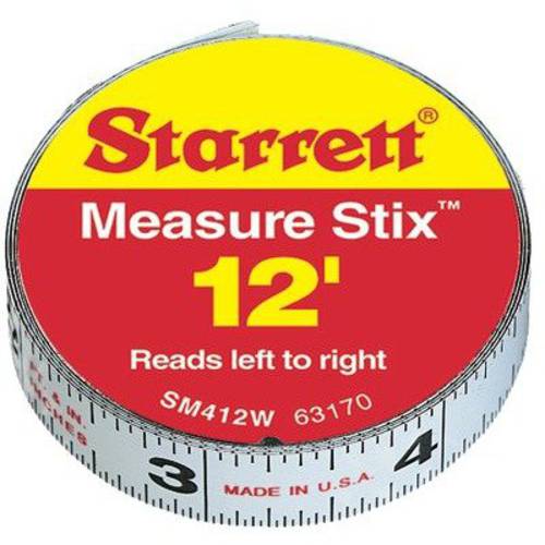 L.S. STARRETT SM412w1/ 2 x 12’ 치수,측정 Stix 테이프 W/ 접착식,스티커 Backing 1/ EA