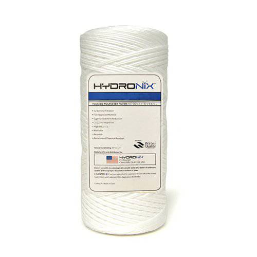 Hydronix SWC-45-1010 범용 Whole 하우스 Sediment 끈,스트립,선 상처 용수필터, 물 필터, 정수 필터 카트리지 4.5 x 10 - 10 Micron