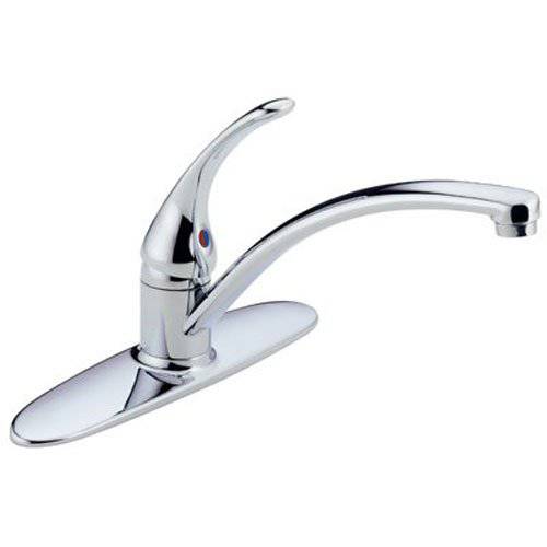 Delta Faucet파운데이션 Single-Handle 부엌, 주방 싱크대 Faucet, Chrome B1310LF