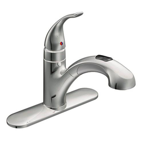 Moen 67315C Integra One-Handle Pullout 부엌, 주방 or 런드리 Faucet Featuring 파워 Clean, Chrome