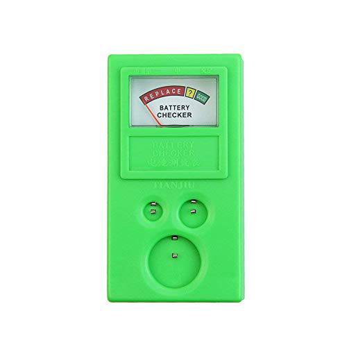 버튼 셀 배터리 잔량표시,체커 휴대용 1.5v 3v 버튼 셀 배터리 잔량표시,체커 배터리 테스터,tester Meter 툴 for LR44 CR2032 CR2025 버튼 셀 (Green)