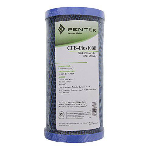 Pentek CFB-PLUS10BB Fibredyne 수정됨 카본 블록 5 m 필터