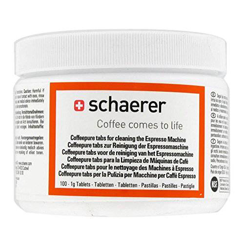 Schaerer 65221 에스프레소,커피 세탁기 클리닝 타블렛 - 100/  JR